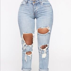 Womens New Fashion Nova So Over You Boyfriend Jean
